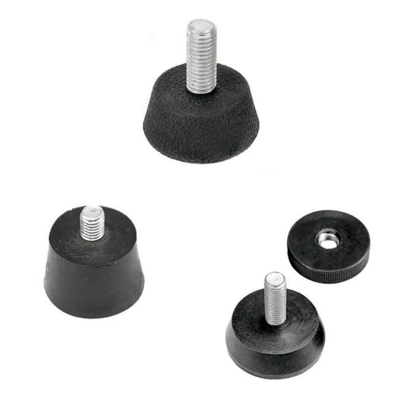 4Pcs Adjustable Furniture Leg Pad Screw In Foot Mat Table Chair Leveling Foot Pad Fitness Equipment Shock Absorption Pad