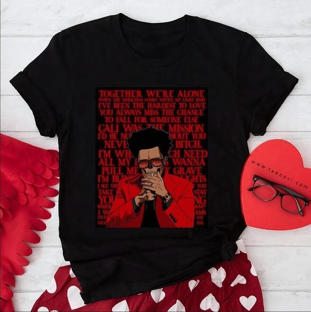 The Weeknd After Hours X.O 1 Sided T Shirt Unisex T-Shirt XL
