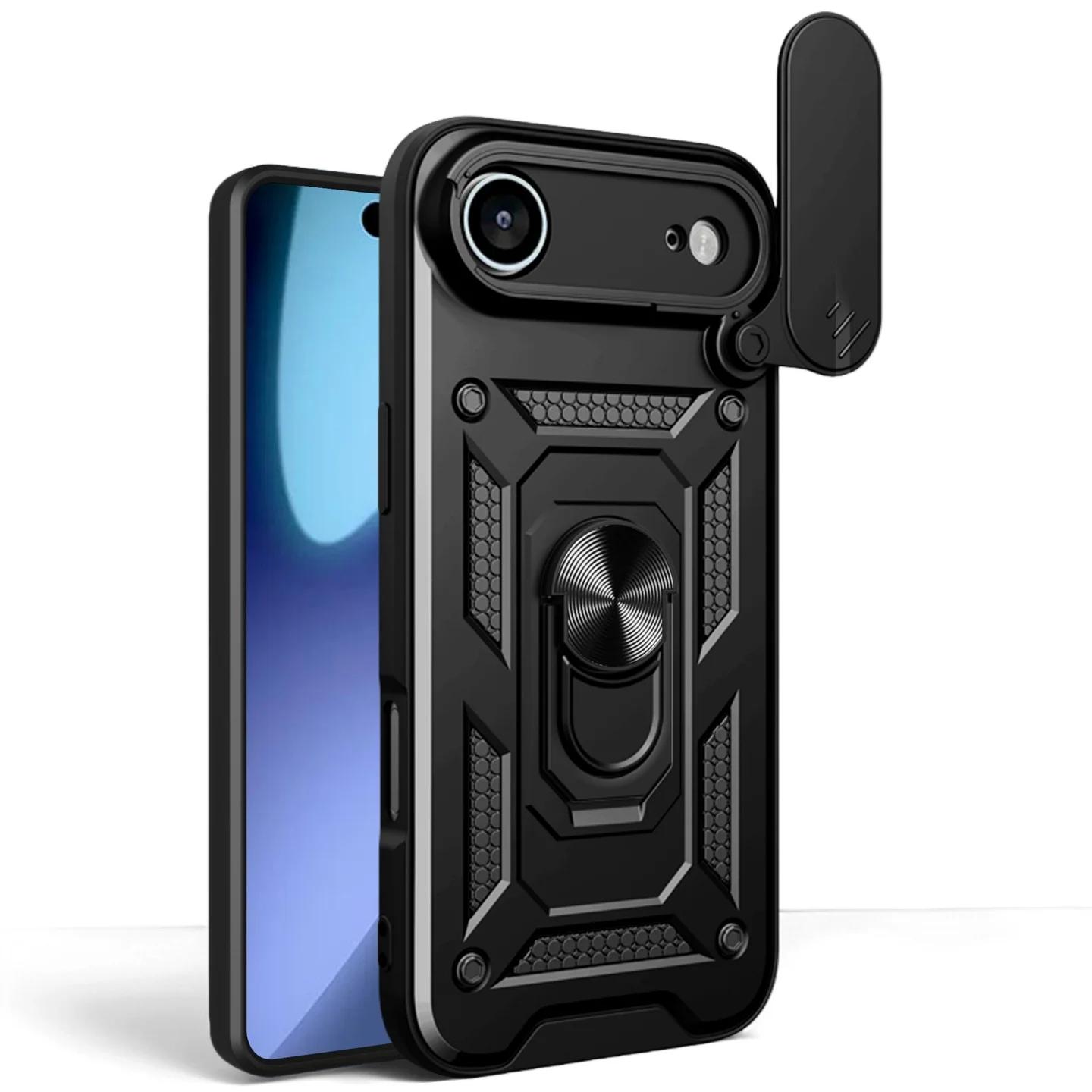 

Shockproof Anti-Drop Cover Case for Iphone Air 17 Pro Max 16e 16 15 13 12 Pro 14 Plus Accessories iPhone 16 Plus чорний
