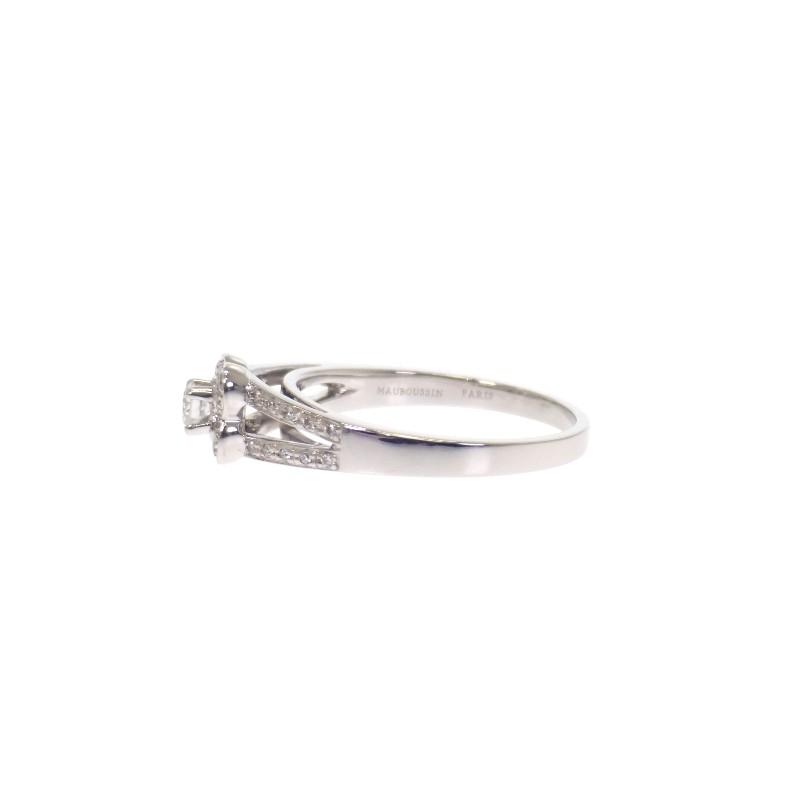 MAUBOUSSIN  #13(JP Size) ring K18 white gold Women
