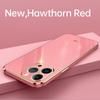 6D Casing For APPle iPhone 15 Pro Max Fundas 14 Plus 11 13 12 Mini 14Pro 15Pro 15Plus Solid Color Plating Phone Case Soft Cover
