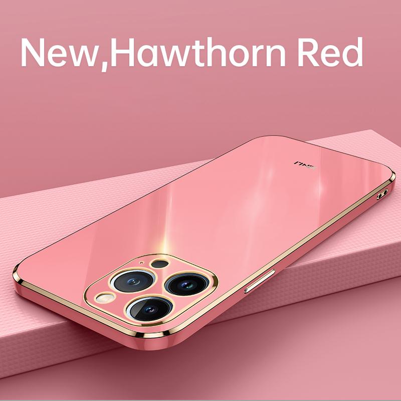 6D Casing For APPle iPhone 15 Pro Max Fundas 14 Plus 11 13 12 Mini 14Pro 15Pro 15Plus Solid Color Plating Phone Case Soft Cover