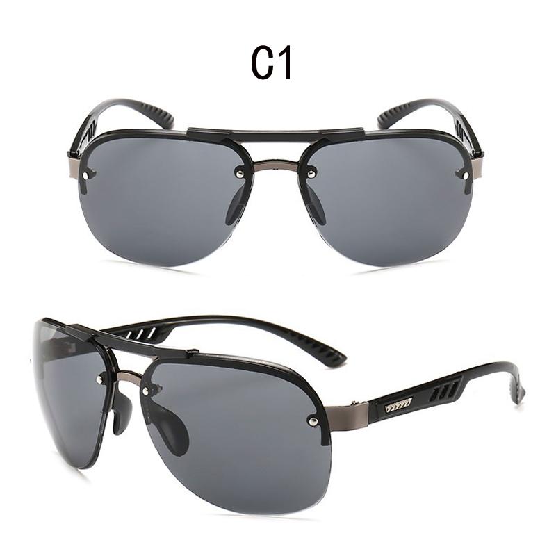 Men's Retro Sunglasses Large Frame Toad Mirror Glasses UV400