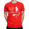 Moda Parlami di tua madre Sigmund Freud T-Shirt Uomo Girocollo Cotone Magliette Manica Corta T-Shirt Taglie Forti Top