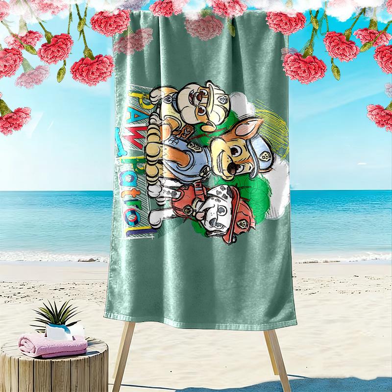 PAW Patrol2 Print Beach Towel, Large Soft Quick Dry Towel for Beach Camping Swimming