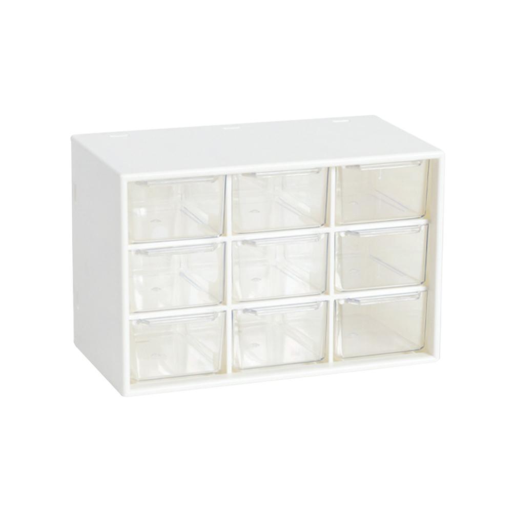 Bedroom Sundries Storage Box Dust-proof Nine-square Grid Small Drawer Girls Jewelry Nail Polish Art Stickers Organization