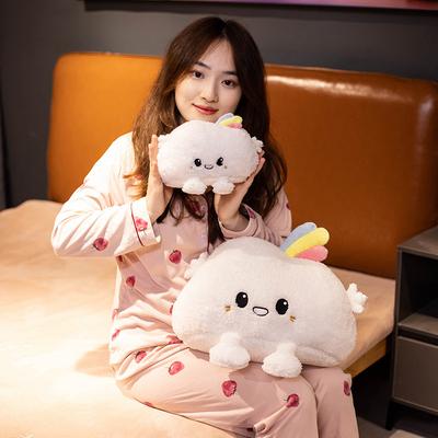 Girl Heart Rainbow Cloud Throw Pillow Plush Toy Doll Cloud Doll Home Pillow Cushion Girl Doll