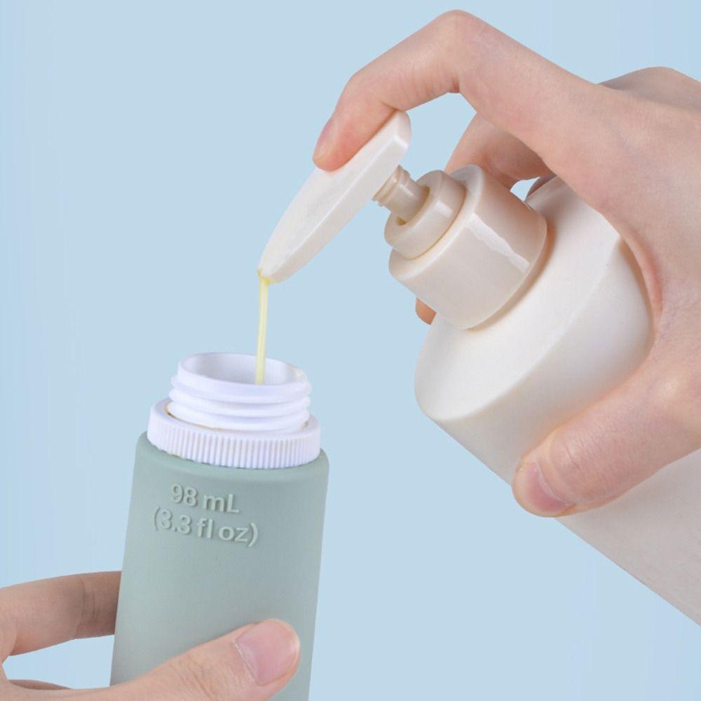 Silicone Lotion Container 68ML/98ML Shower Gel Lotion Bottle Silicone Refillable Bottles  Travel