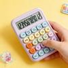 12-digit Mechanical Keyboard Calculator Cute Candy Color Multi-functional Desktop Stationery for Office College Students Kids