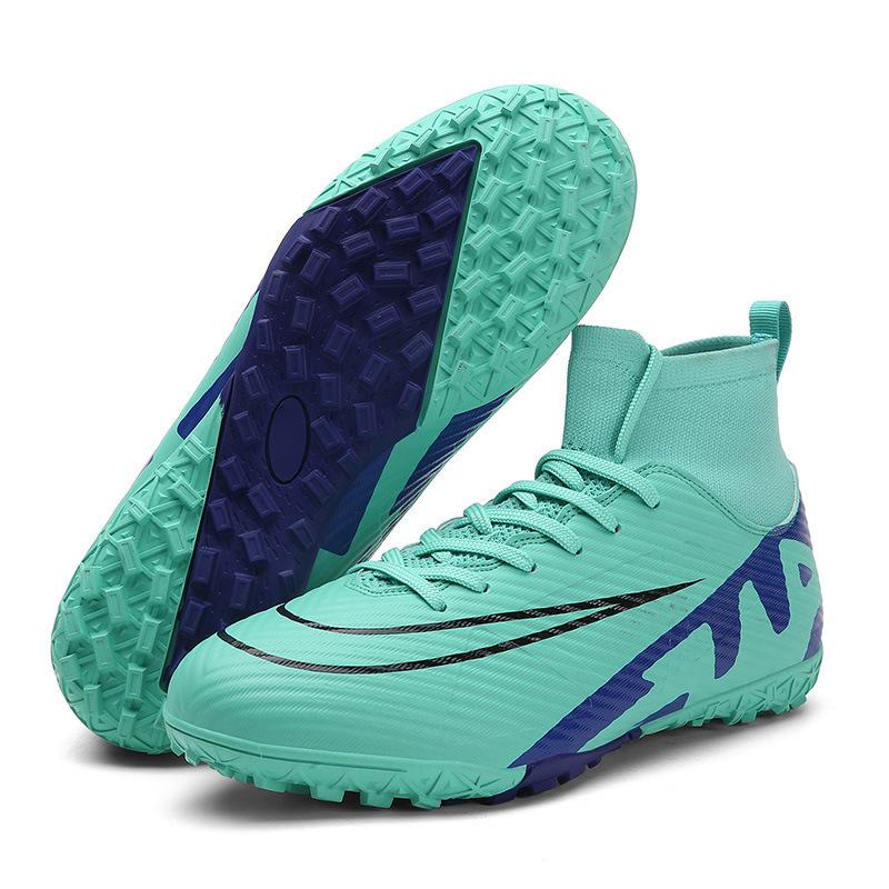 Large size 45 46 47 48 football shoes high top spikes grass sports training shoes