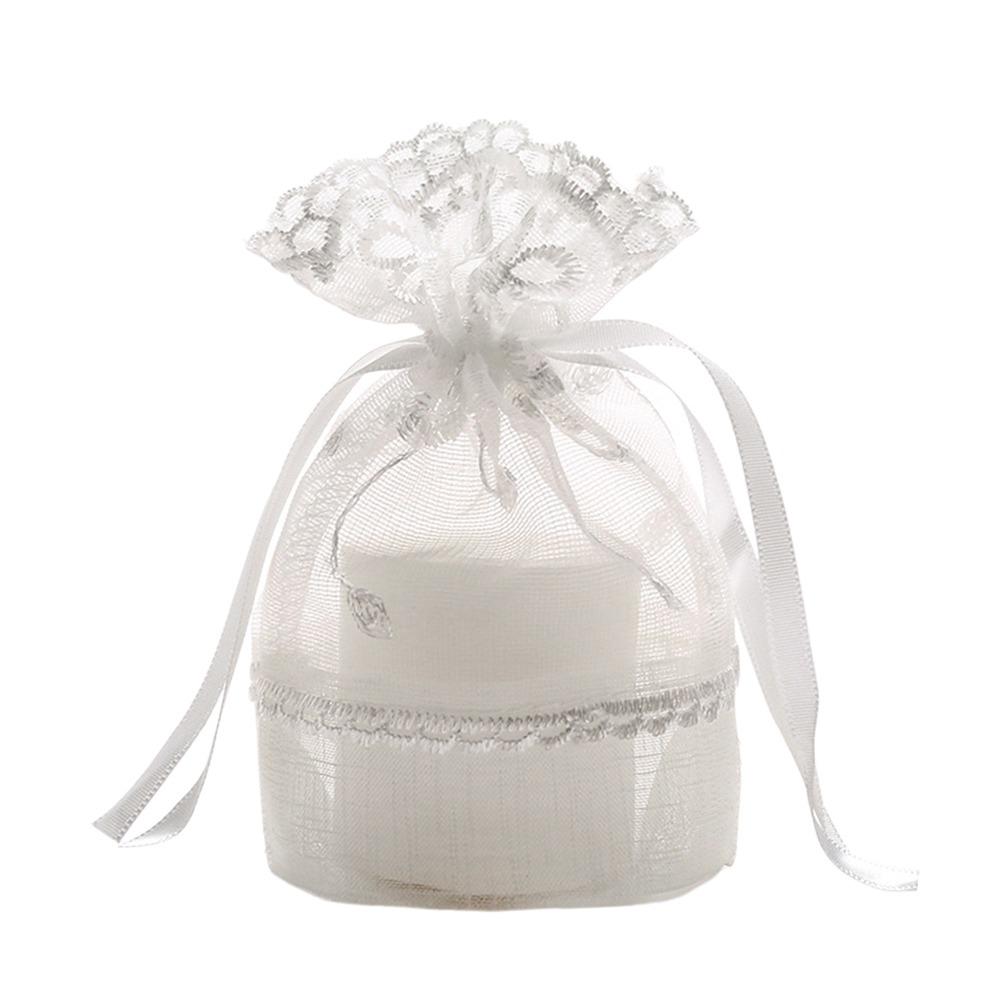 

Праздничный подарочный мешочек из марли, мешочек для хранения, многоразовый кружевной саше, для конфет, мыла 6