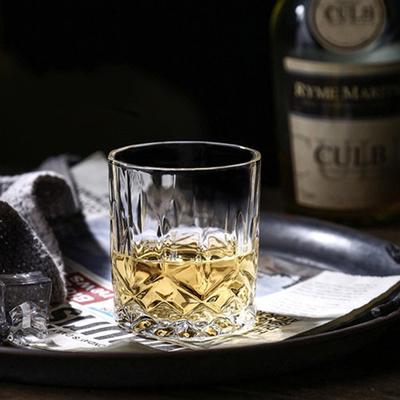 2pcs Set 8oz 230ml Diamond Crystal Whiskey Glass Luxury Set Party Club Bar Creative Wine Beer Cups Transparent Brandy Cup Goblet