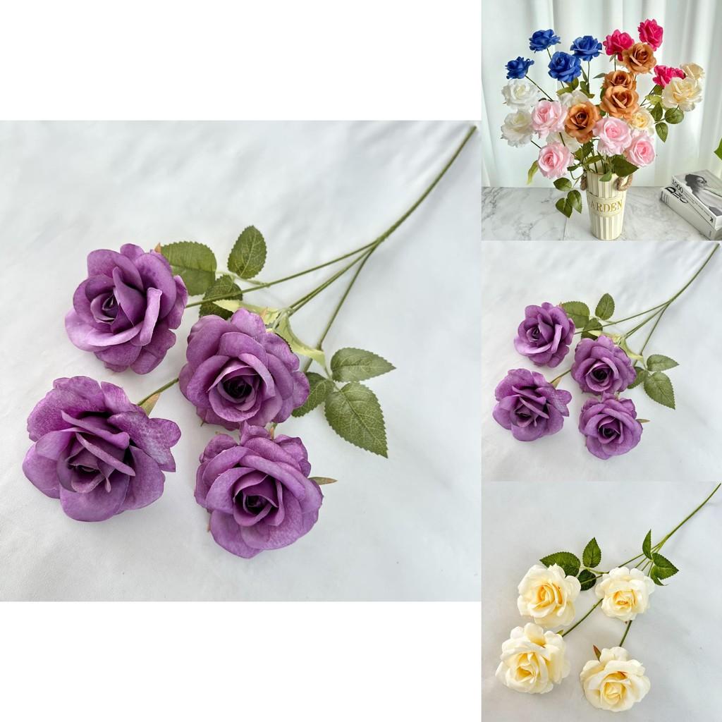 Elegant Faux Rose Flower Arrangement For Wedding Decor Photography Props