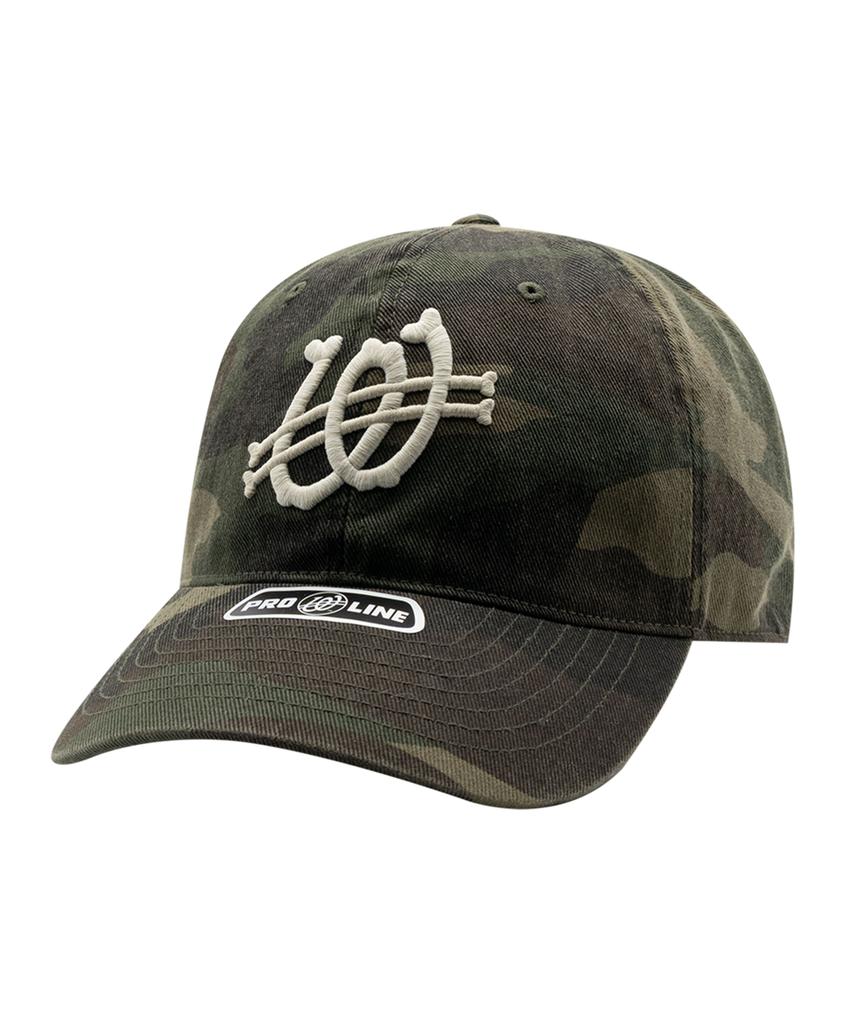 Wieoldeuwoldeu Born To Be Washed Camo Ball Cap