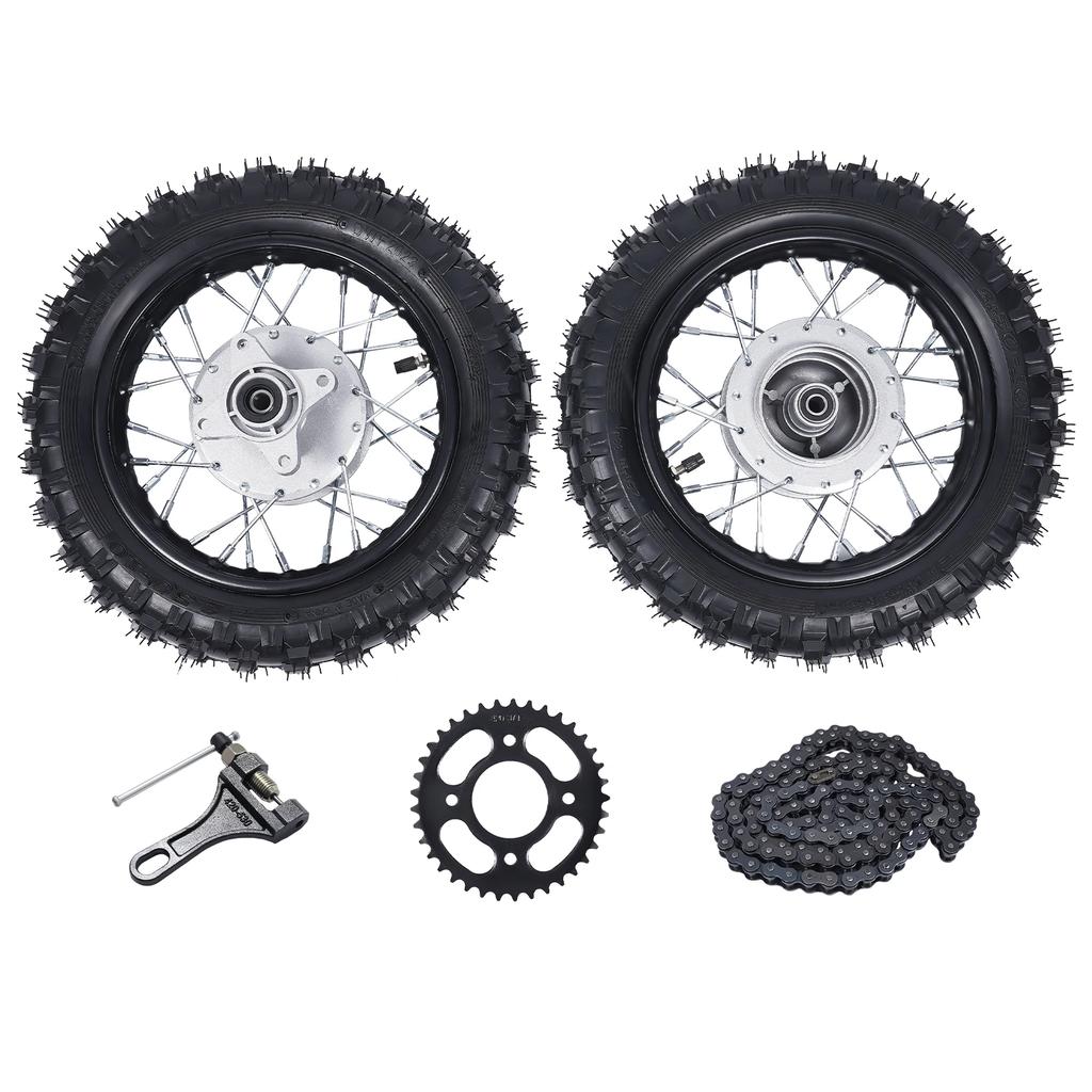 Suitable for Honda CRF50 XR50 BBR 2.50-10 Front and Rear Tire Rims with Drum Brake Off-Road Motorcycle