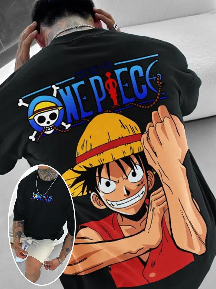 24/25 Latest Hot Selling Summer Y2K Anime Cartoon One Piece Luffy 3D Printed Adult and Children's T-shirt Comfortable Top