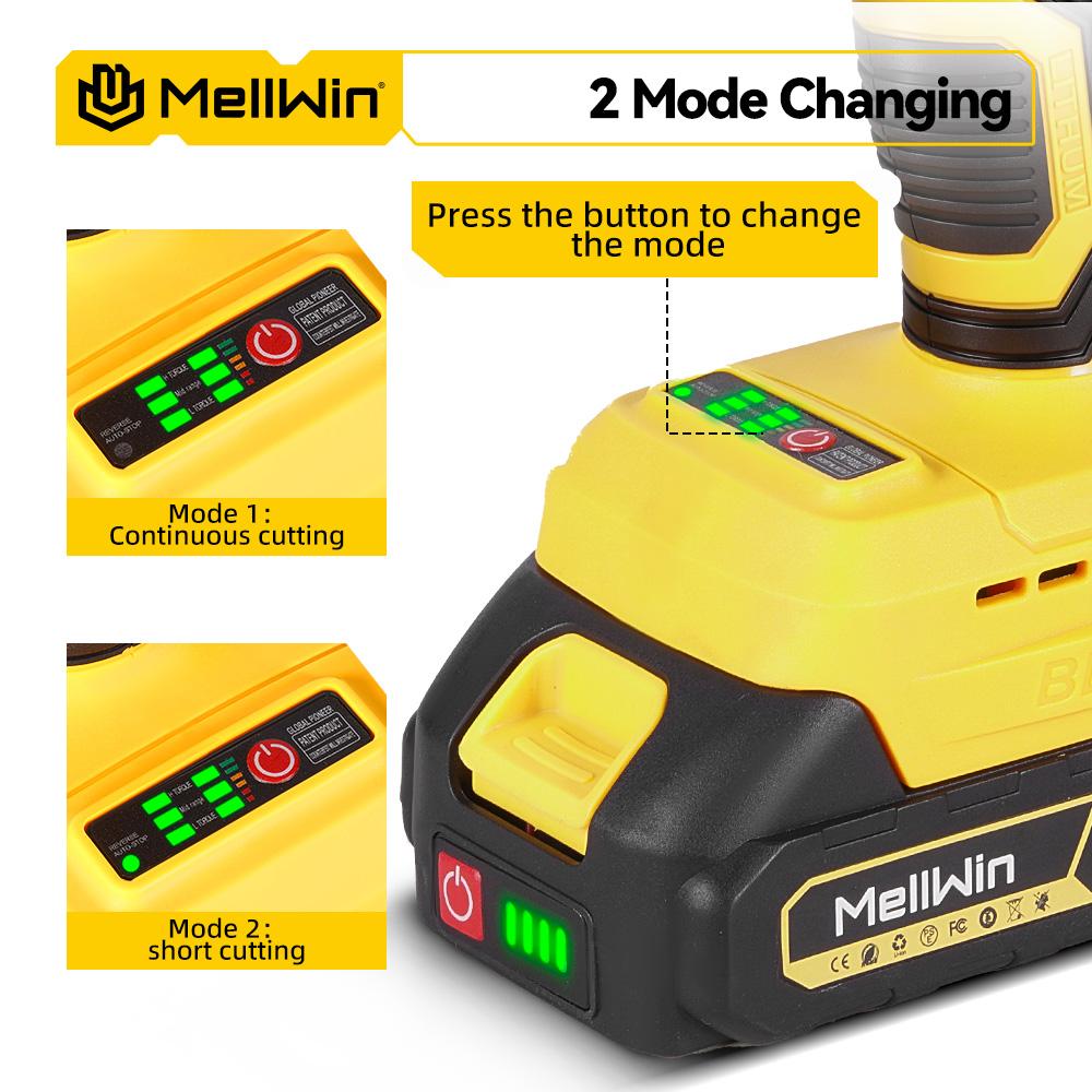 MELLWIN 1800W Brushless Electric Scissors Cordless Electric Iron Sheet Shears Home Multi Shears Tools For Makita 18V Battery Pin