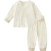 minibala Unisex Kids' 100% Cotton High-Waist Thermal Underwear Set