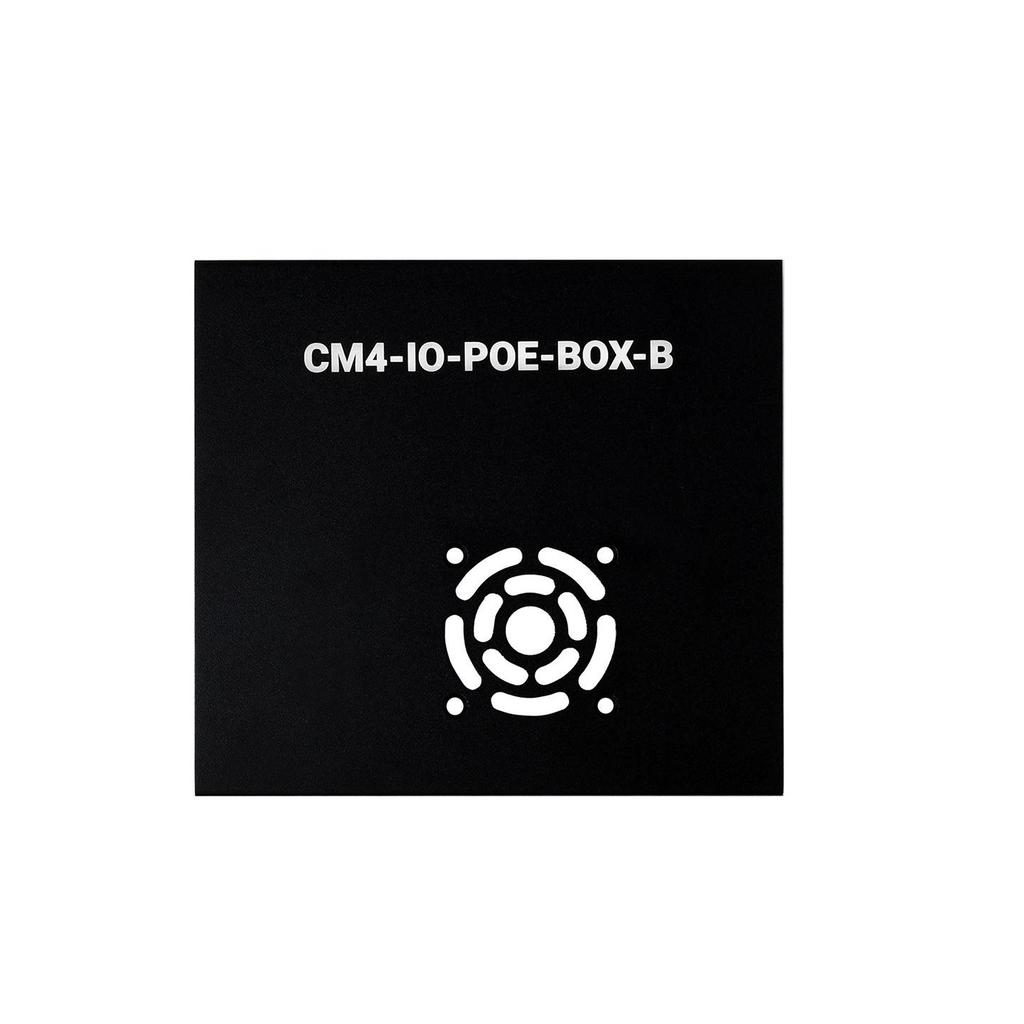 MicroSnow PoE Expansion Board Type B for Raspberry Pi CM4 with Dual DSI/CSI, Quad USB, and Case.