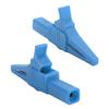 5pcs J.60039 Safety Test Clips Multifunction Safety Type Test Clamp with 4mm Socket for Electronic InstrumentsBlue