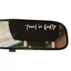 Faith-Inspired Rearview Mirror Makeup Mirror Decal