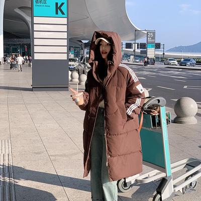 Women's Long Cotton-padded Clothing Winter New Jacket Loose Fashion Versatile Cotton-padded Clothing Thickened Cotton-padded Jacket Hooded
