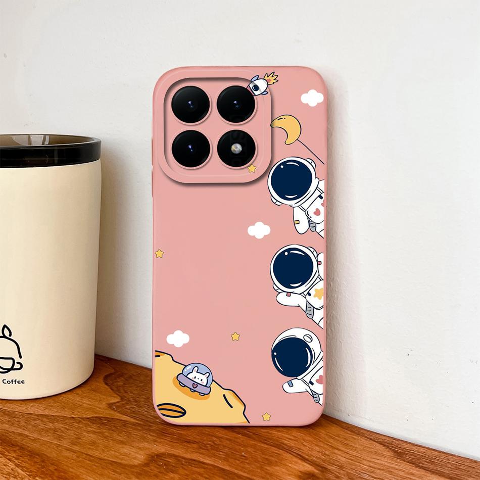 For Xiaomi 15T Pro Case For Xiaomi 17 Pro Max Cartoon Phone Back Cover Full Protection Soft Liquid Silicone Shockproof Bumper