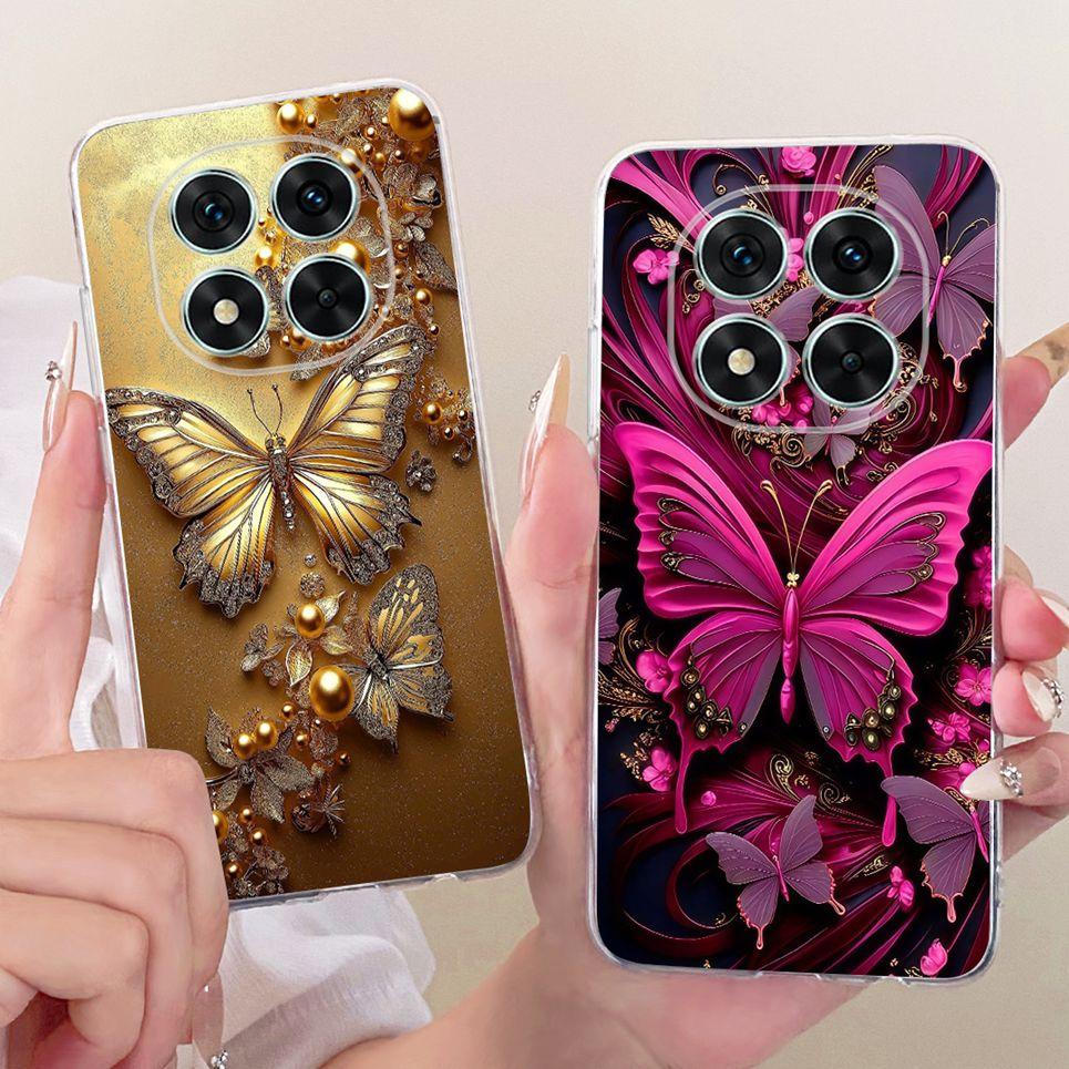 Soft Clear Casing For Xiaomi Redmi Note 14 Pro 4G 5G Note 14s 14 Europe Phone Case Cartoon Cat Dragon Flower Butterfly Cover