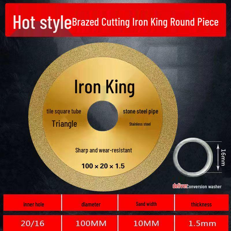 

King of Cutting Iron: 100/125mm Metal Cutting Disc for Stainless Steel & Cast Iron Angle Grinders