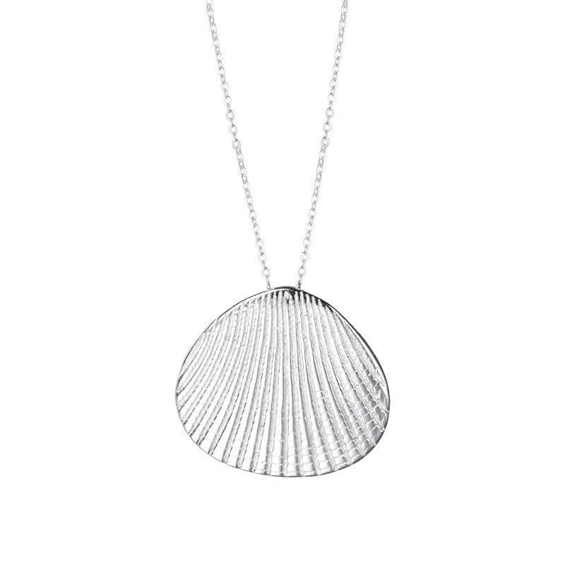Banyan Tree S925 Silver Shell Necklace for Women - High-End Niche Blogger Design by Meilong