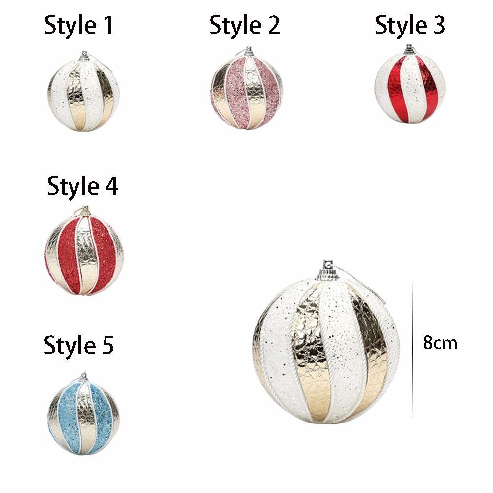 3pcs Delicate Christmas Ball Set Creative Hanging Ornament Crafts Christmas Tree Pendant Holiday