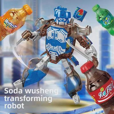 Soda Warrior Transformation Roboter Spielzeug Puzzle - Handgemachtes kreatives Geschenk zum Kindertag