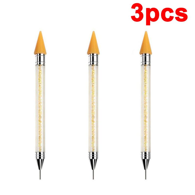 Rhinestone Applicator Pencil Nail Dot Rod Rhinestone Picker Wax Pen Diamond Picker Stick for Rhinestones Dotting Tool DB04