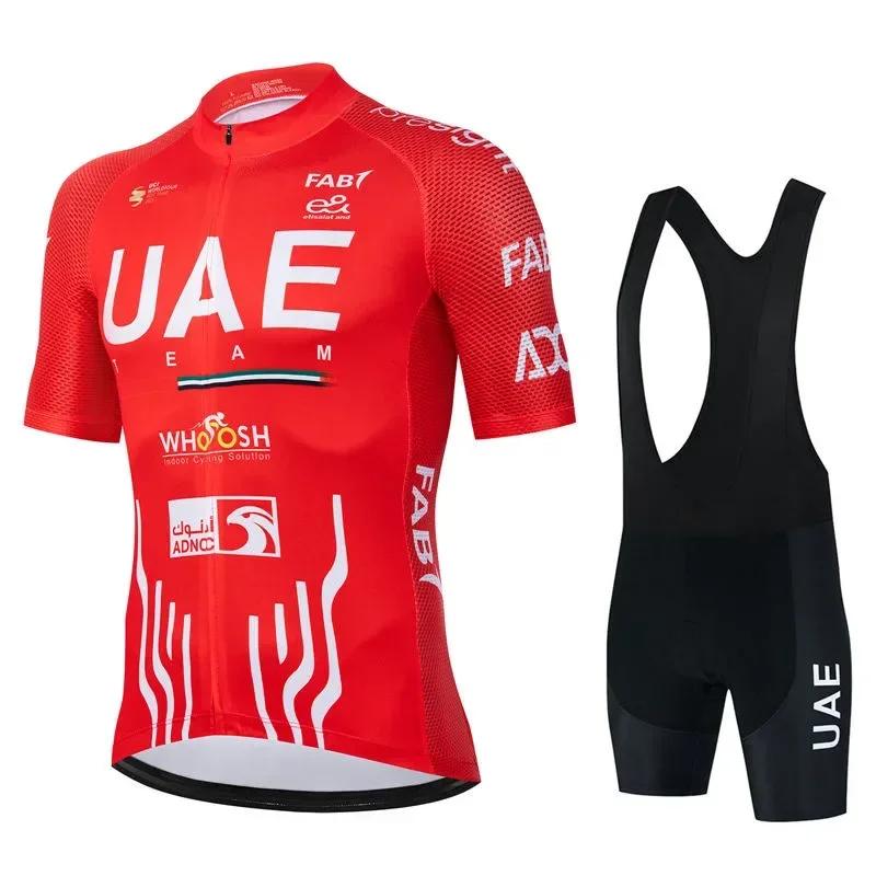 Nuovo Set Maglia Pro Team 2025 UAE Cycling da Uomo Estivo Bici Montagna Uniforme Ropa Ciclismo Maillot Hombre Tuta Abbigliamento Ciclismo