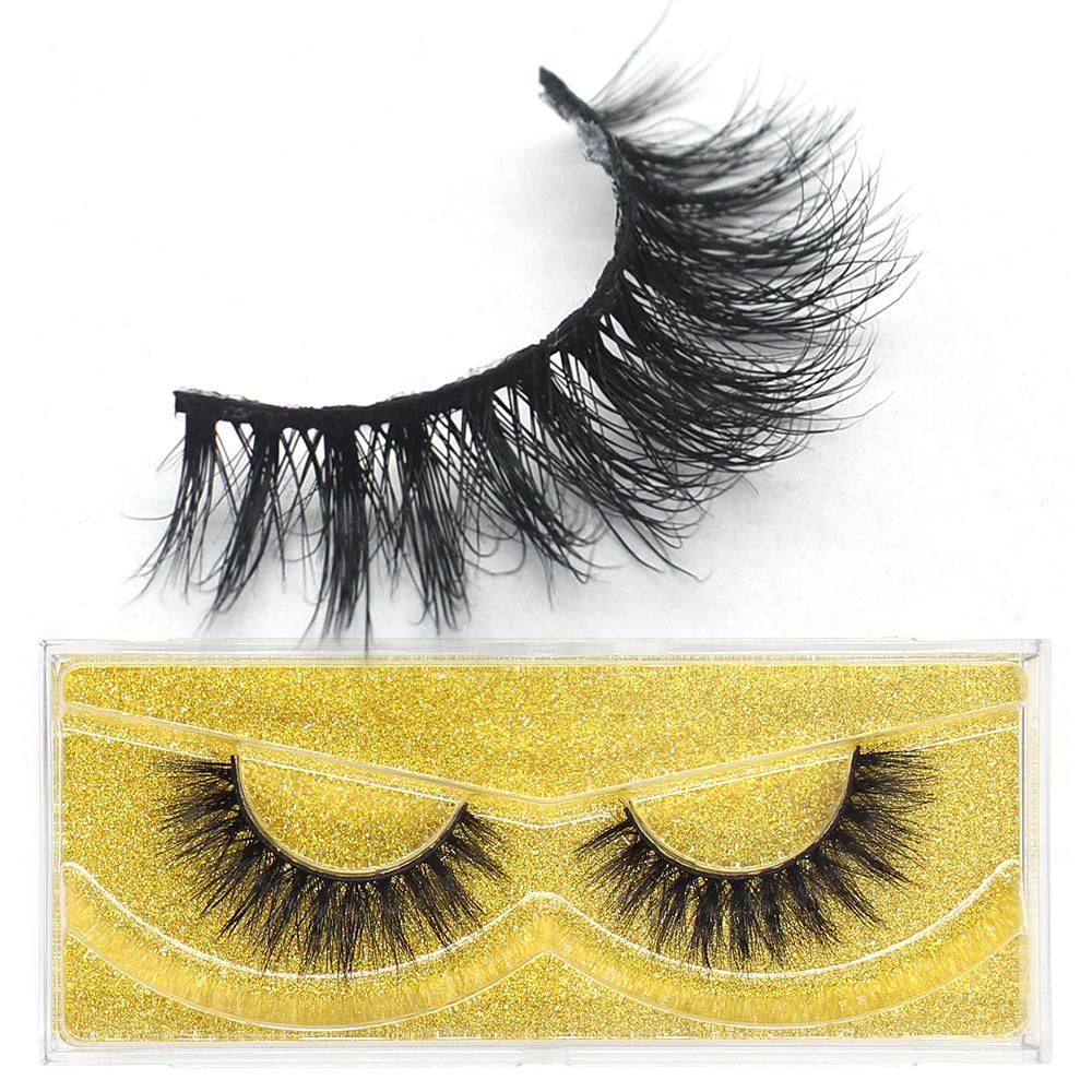 FOXESJI Wimpern 3D Nerz Falsche Wimpern Flauschig Weich Natürlicher Streifen Nerz Wimpern Verlängerung Volumen Fake Wimpern Dicke Wimpern