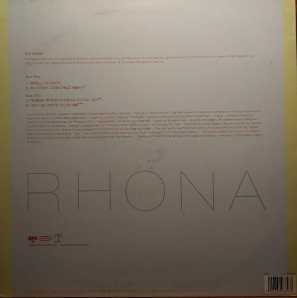 

12inch Record RHONA - Satisfied 6708846 Epic 2001 UK Dance & Electronica Used