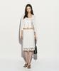 RE RHEE Logo Plaque Cardigan White