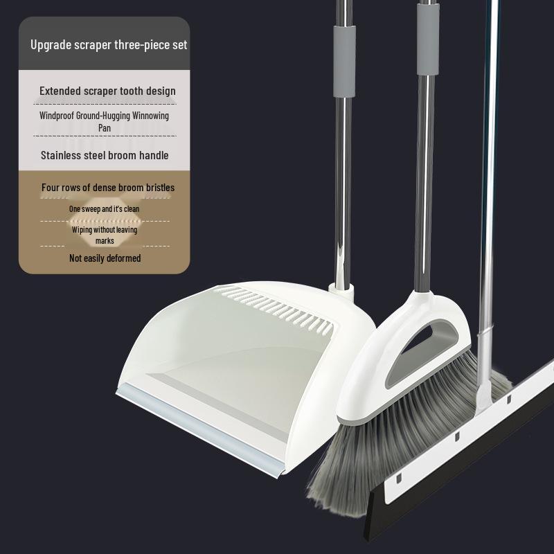 Magic Hair-Free Broom & Dustpan Set for Efficient Household Cleaning