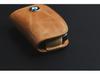 Genuine Leather Key Cover for BMW & Mercedes-Benz - Oil Wax Cowhide Protective Case
