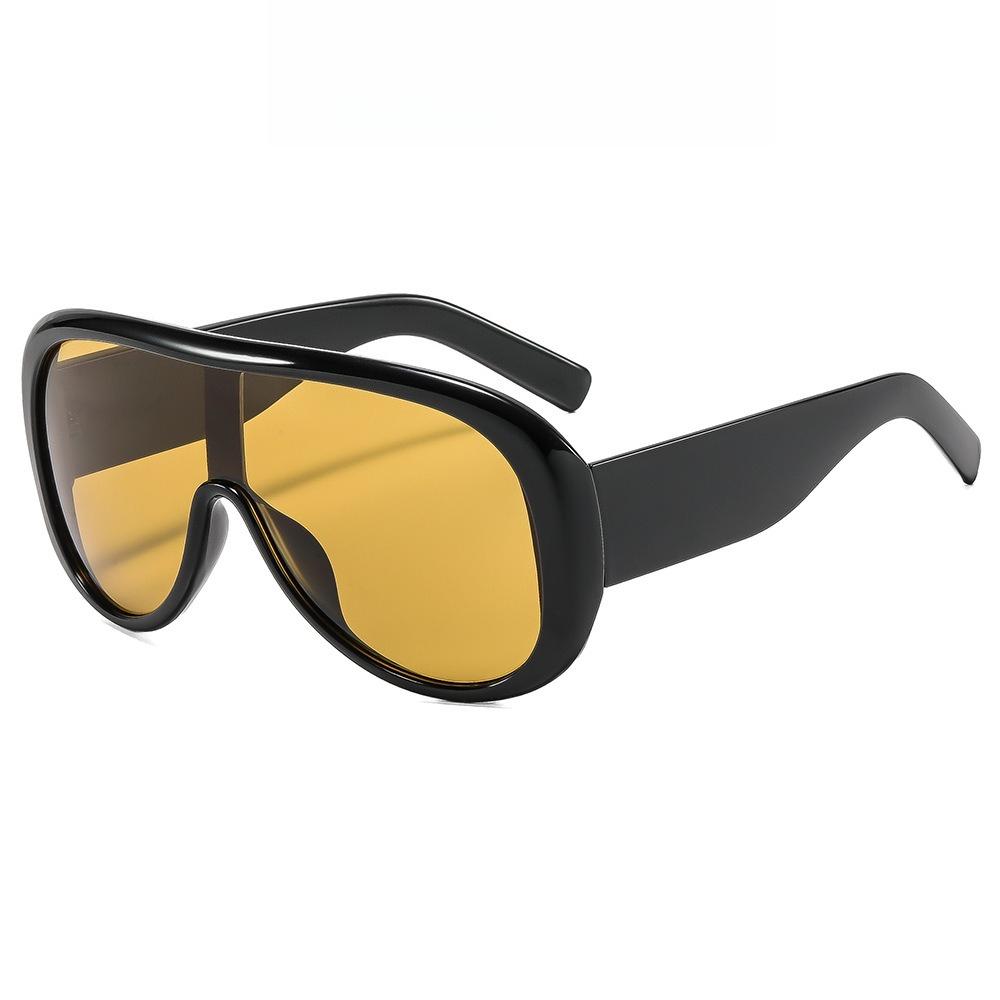 Luxury Designer Super Large Square Sunglasses Women Popular Punk Pilot Men Sun Glasses Trendy Ladies Shades UV400 Beach Party