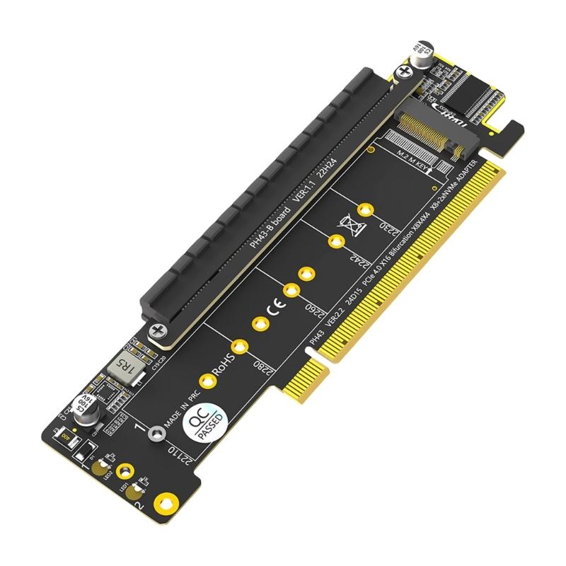 

Fast speed PCIe4.0 X16 Adapter Card With Multiple Channel Split For NVMe Storage And Data Intensive Workloads 1