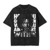 Koszulki Rapperki Lauryn Hills Hip Hop Spierane Krótki Rękaw Koszulka Harajuku Moda Męskie Damskie Góry Streetwear Koszulki z Nadrukiem