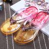 Women Summer Slippers Transparent Beach Sandals Jelly Crystal Flip Flops Wear Flat Shoes Women Outside Plus Size Chaussure Femme