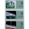 1/32 Diecast Nostalgic Steam Green Leather Train Toy Can Be Sprayed Alloy Train Children's Toy Kids Gift Birthday Present for Boys