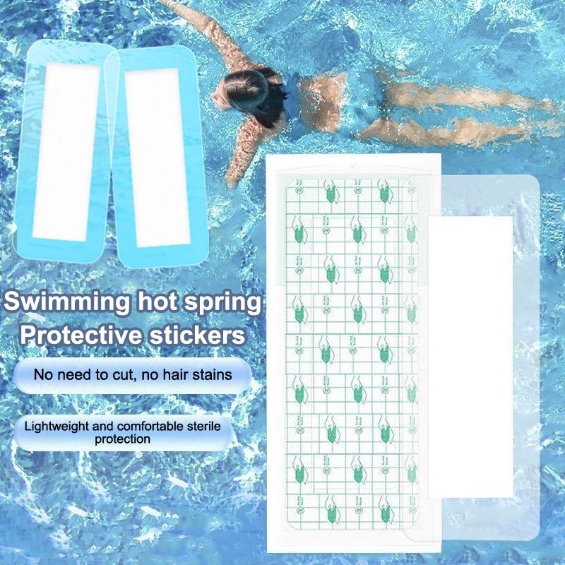 Rechteckige PU Schutz-Hygiene-Einlagen Klebend Für Badebekleidung Damen Mädchen Wasserdichte Panti-Einlagen Schwimmen Private Patches