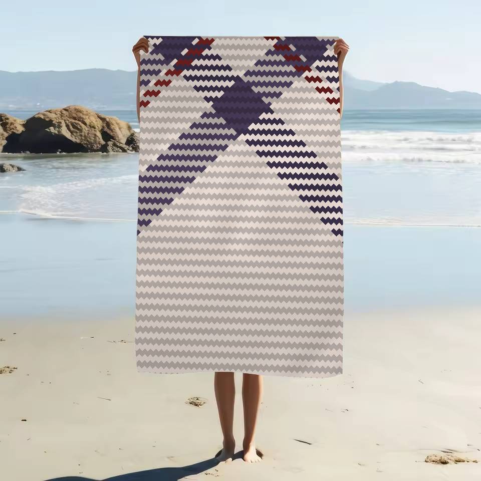 

Scottish Tartan Print Beach Towels Shower Towel Sauna Travel Spa Microfiber Quick Dry Gym Accessories Cute Room Decor W30*H60(CM)