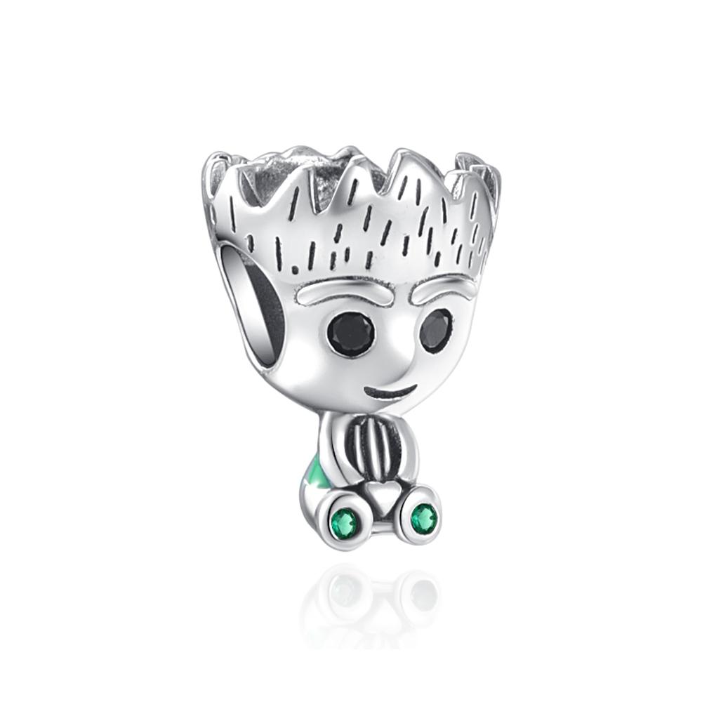 Miniso Disney Series 925 Silver Beads Turtle Olaf Mike Charm Fit Original Bracelet Women DIY Pendant Trinkets Jewelry