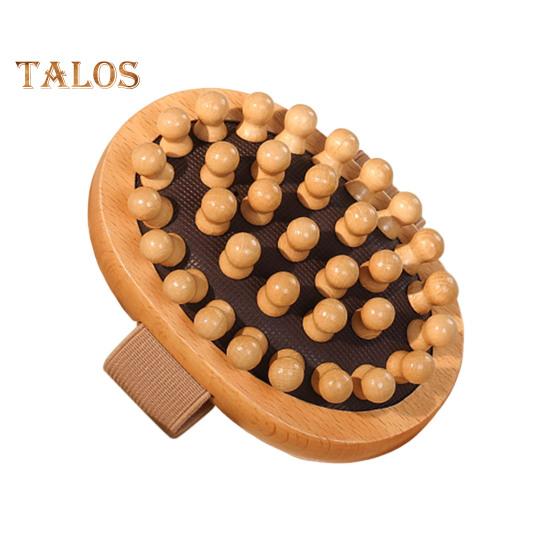 Holz Körpermassagebürste mit Handschlaufe Ergonomisch Männer Frauen Meridian Schulter Nacken Körper Anti-Cellulite Massagegerät Peelingbürste Guasha Werkzeug