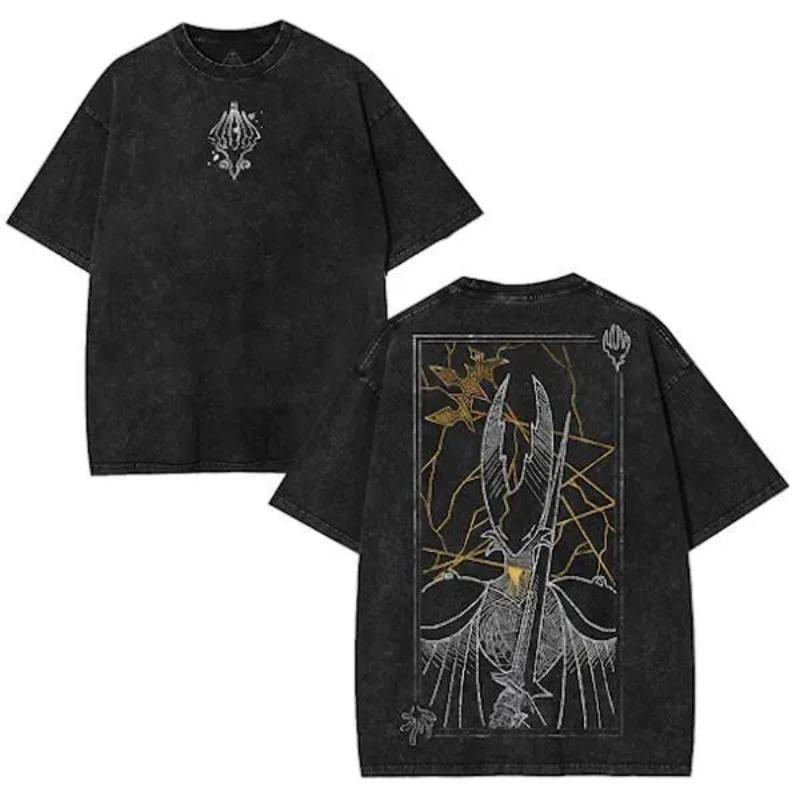 

Hollow Knight Shirt, Double-sided Gaming Player Shirt, Washed T-shirt for Men s Summer New Casual Unisex T-shirt S разноцветный
