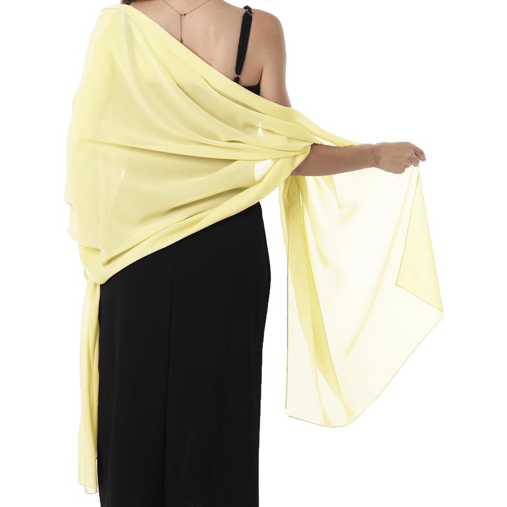 Women's Chiffon Evening Shawl and Wrap for Weddings and Bridesmaids